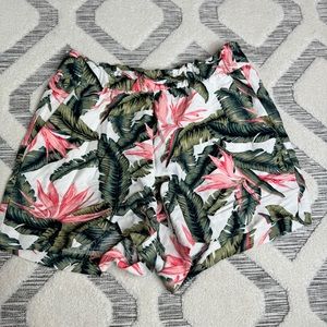 Loft tropical print shorts